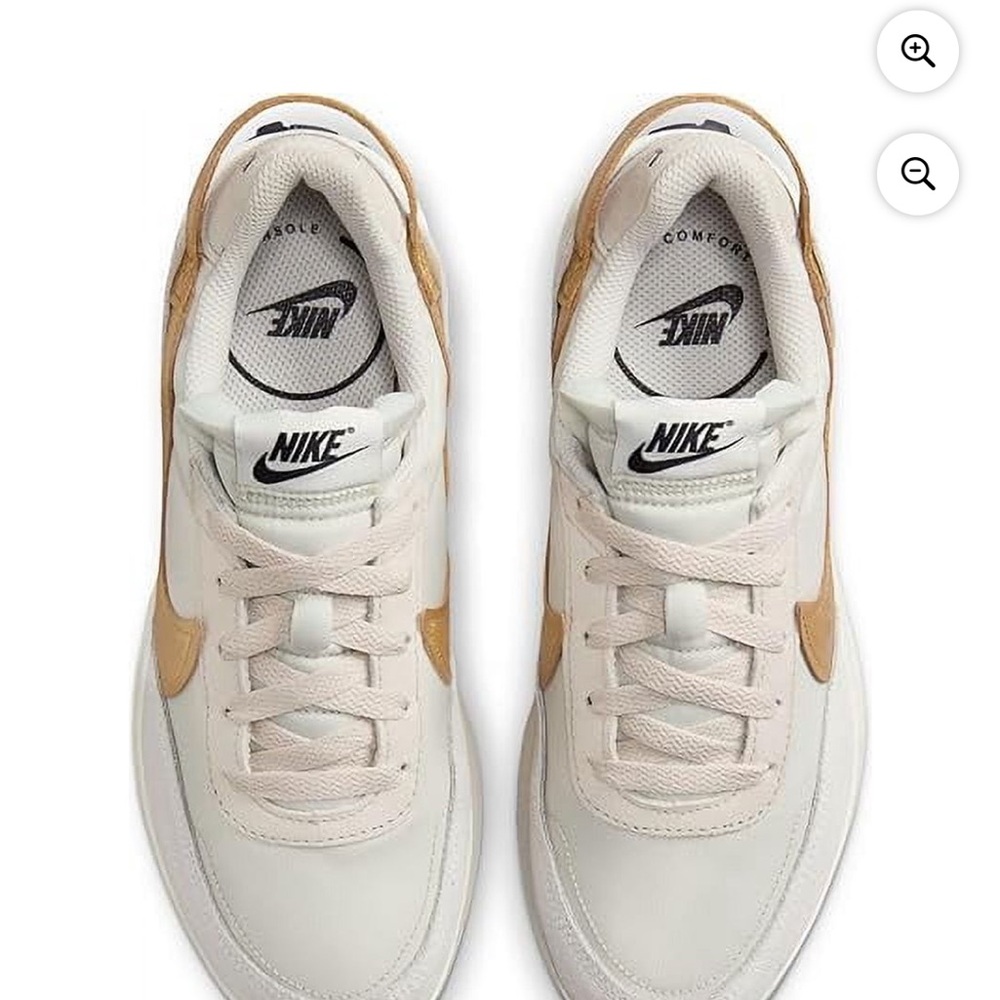 Nike Cream & Gold Low-Profile Runner Sneakers - Picture 2 of 8